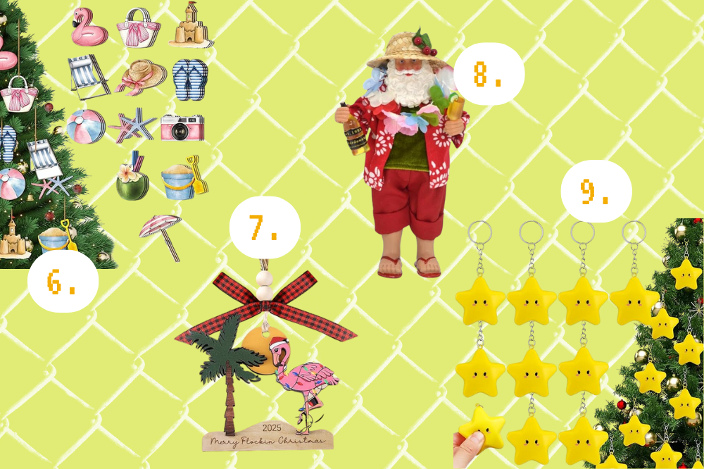 decoração de natal que sai do óbvio, verde e vermelho