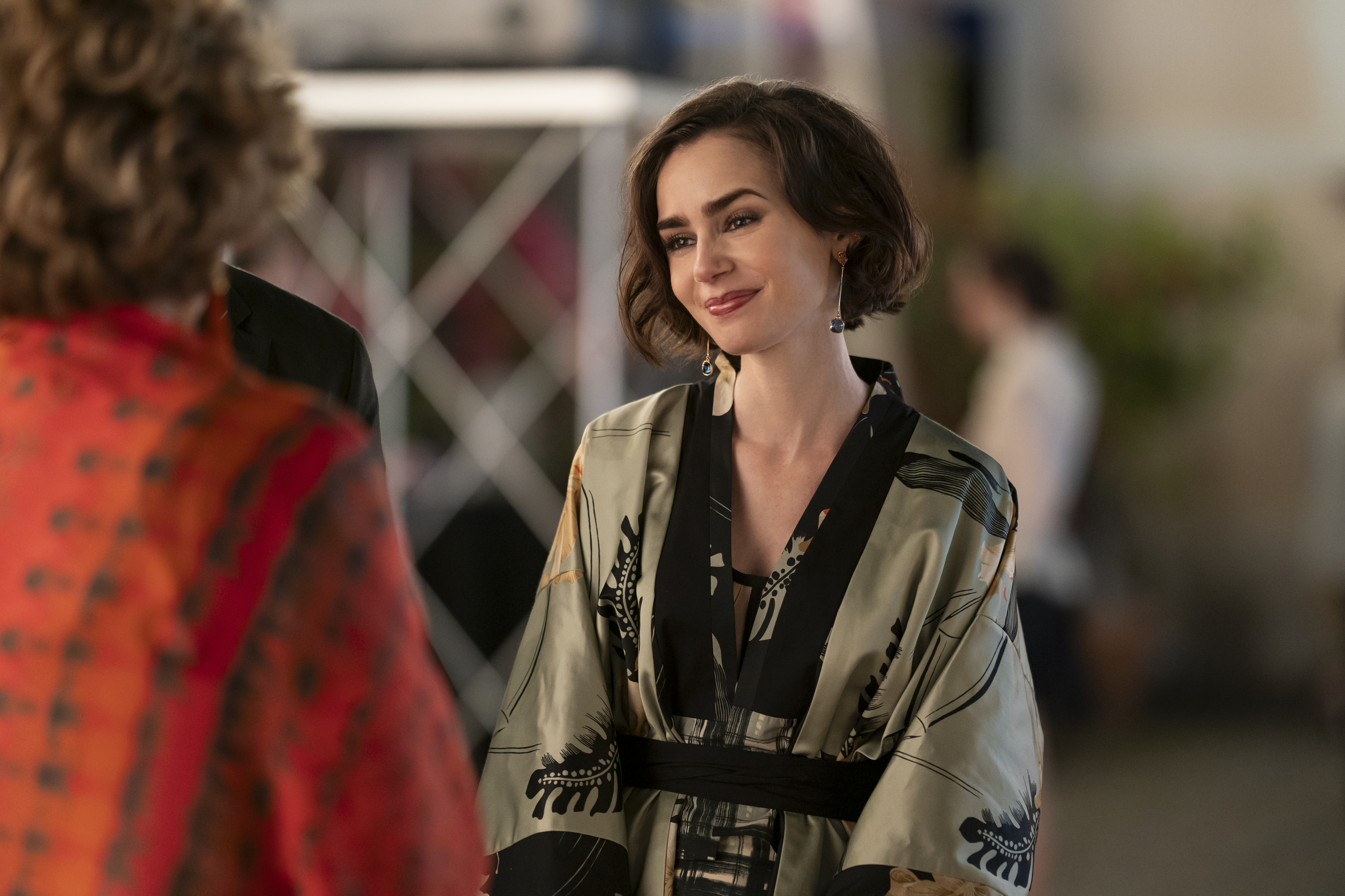 Emily In Paris. Lily Collins as Emily in episode 504 of Emily In Paris. Cr. Giulia Parmigiani/Netflix © 2025
