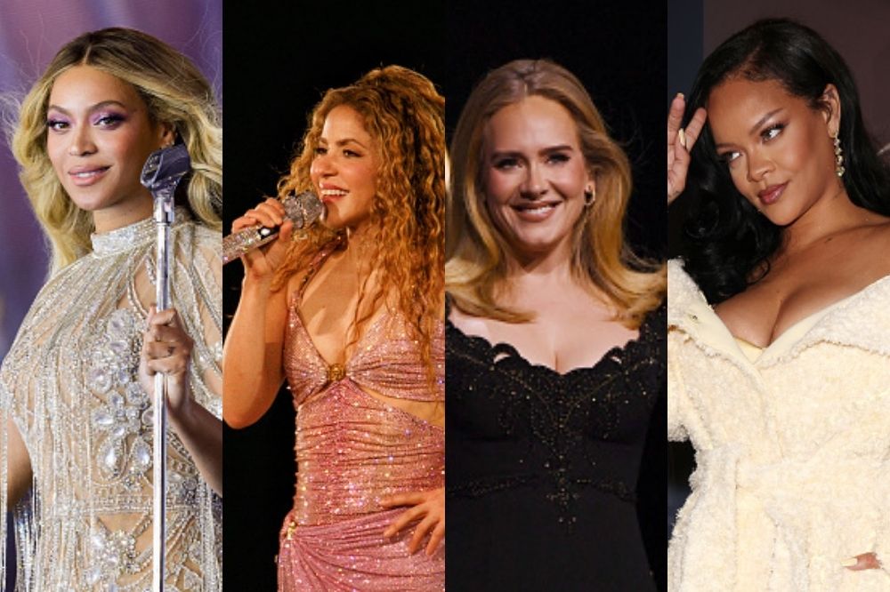 Beyoncé, Shakira, Adele e Rihanna