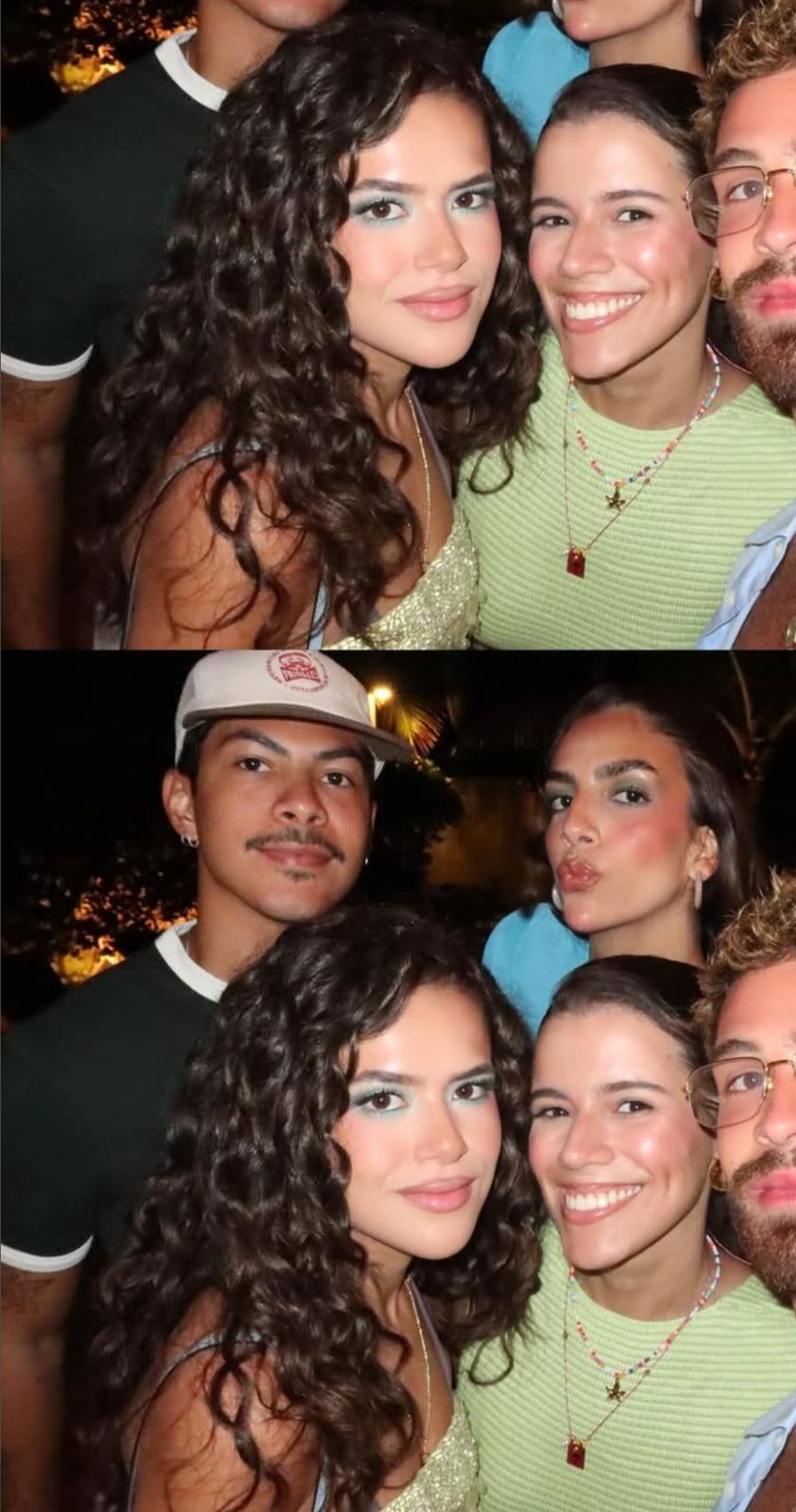 Maisa maquiagem colorida