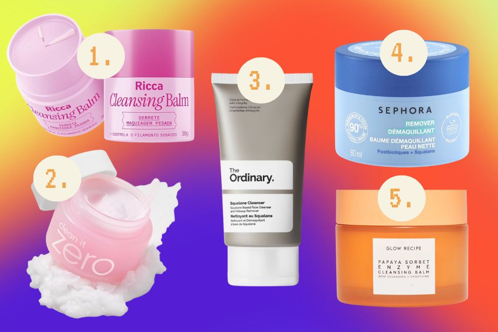 Opções de cleansing balm para remover a maquiagem