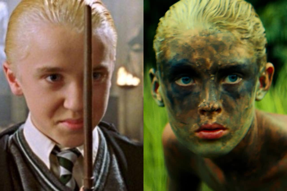 Tom Felton, o Draco da saga original, e Lox Pratt, novo intérprete do personagem