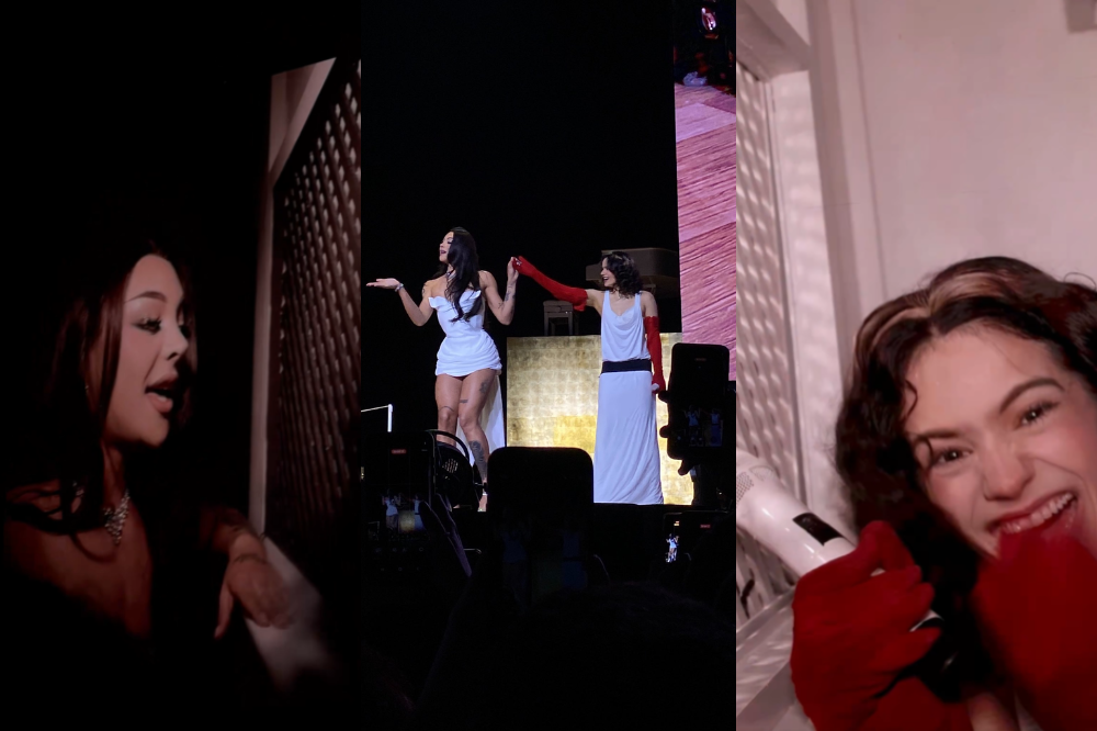 Pabllo Vittar e Rosalía no confessionário da Lux Tour